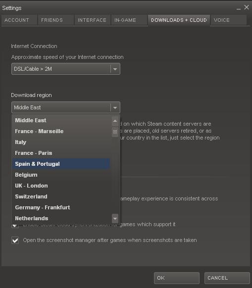 how to increase steam download speed bandwidth